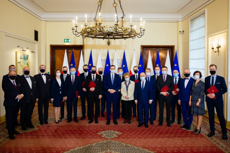 Fot: Krystian Maj/KPRM zdjęcie grupowe wszystkich członków Rady KSAP z Prezesem Rady Ministrów